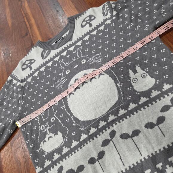Our Universe Studio Ghibli My Neighbor Totoro Patterned Fair Isle Sweater Size M - Picture 8 of 8